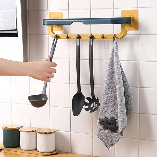 towel holder with hooks