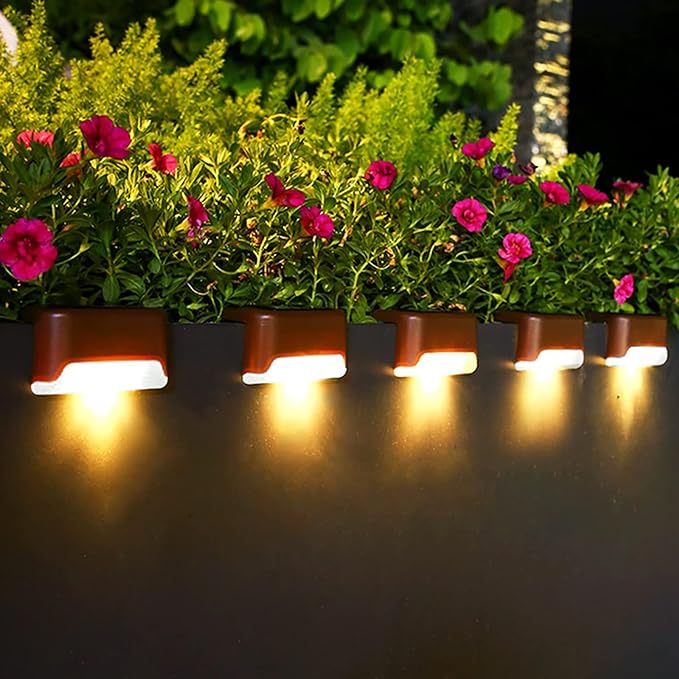 Solar Powered Deck Lights (Pack of 4)