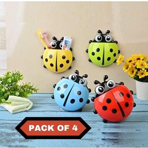 Ladybug Toothbrush Holder (Pack of 4)