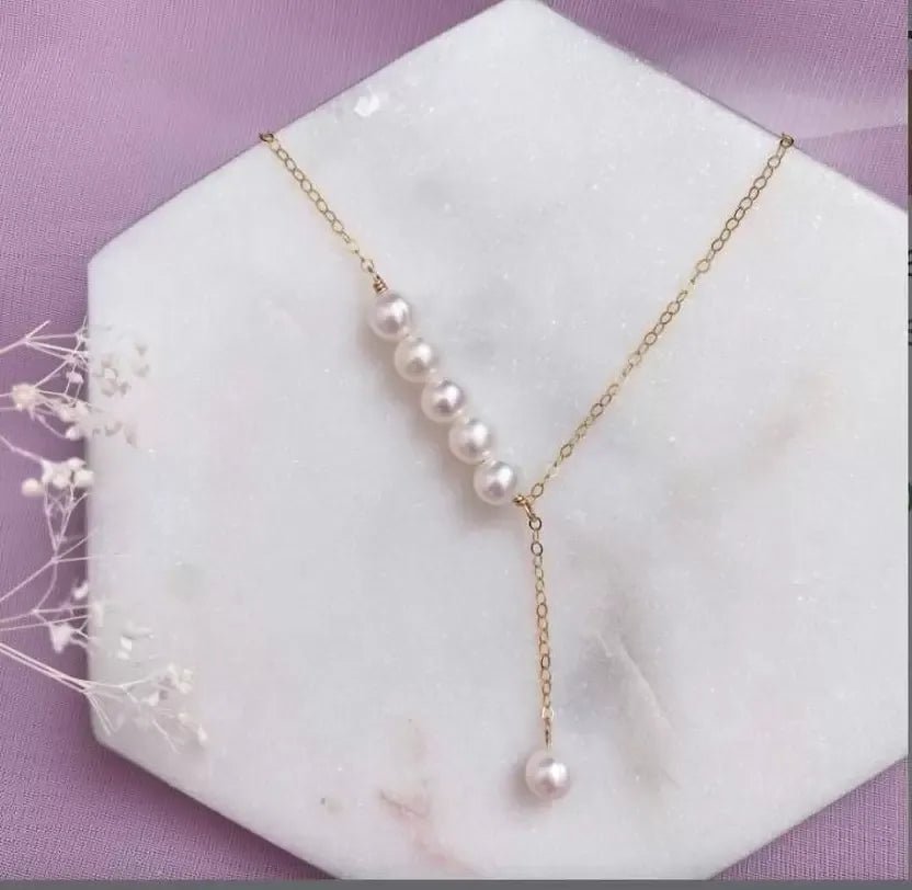 Pearl Lariat Necklace